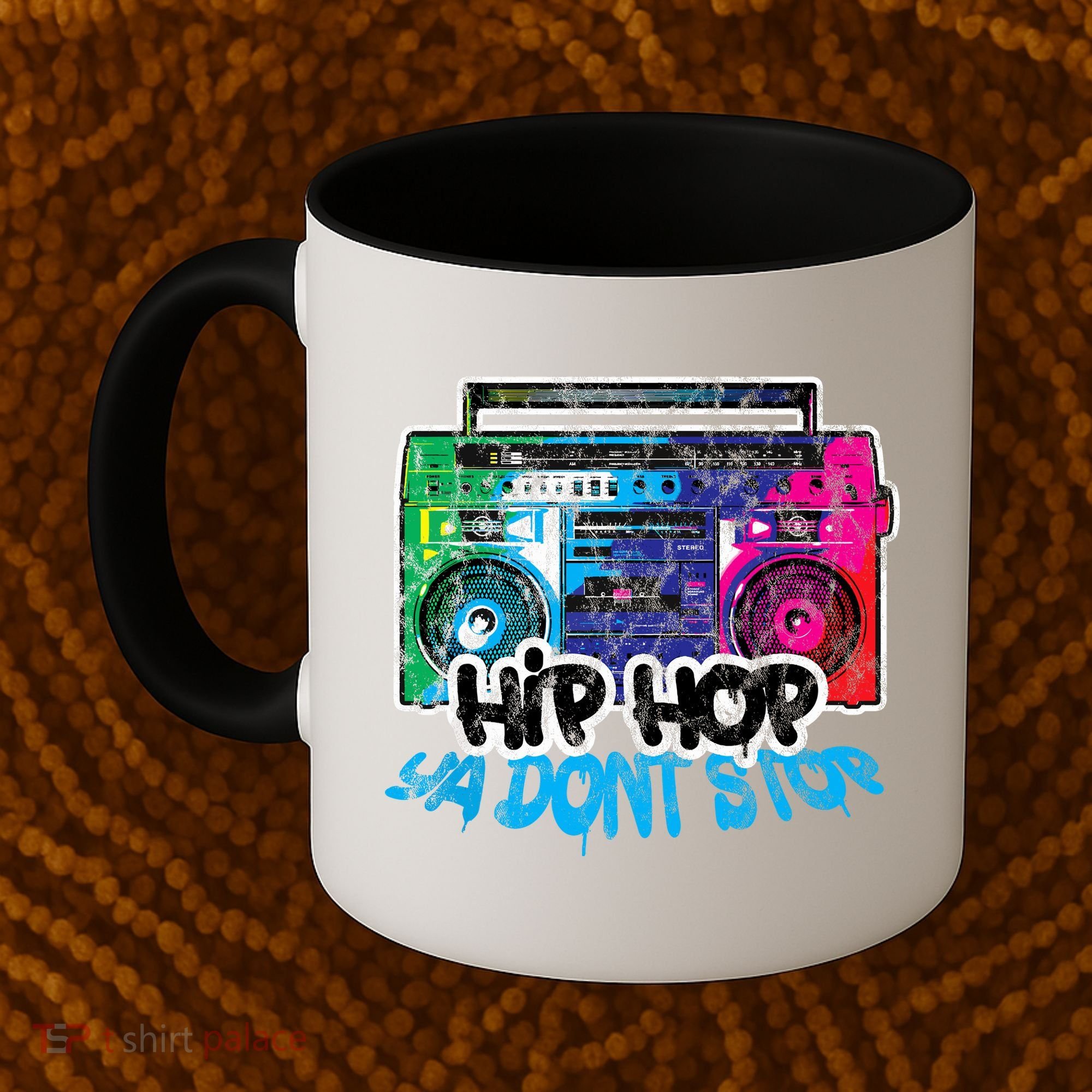 Hip Hop Ya Dont Stop Old School Boombox 80s Coffee Mug