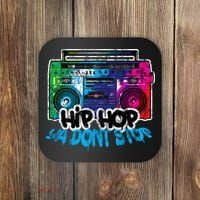Hip Hop Ya Dont Stop Old School Boombox 80s Coaster thumb 0