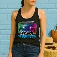 Hip Hop Ya Dont Stop Old School Boombox 80s Women's Tank Top thumb 2