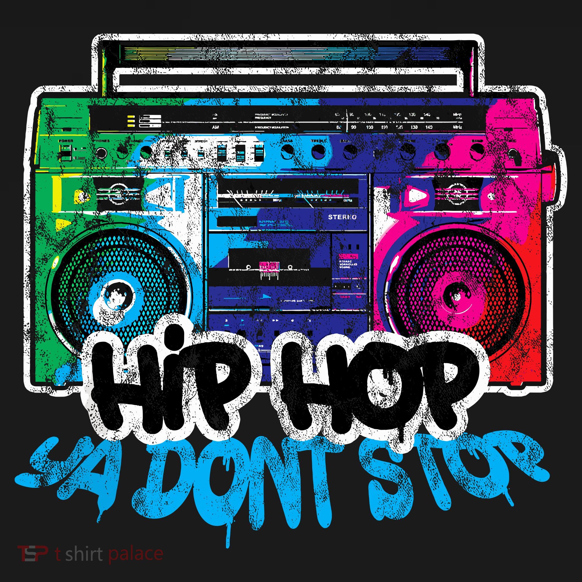 Hip Hop Ya Dont Stop Old School Boombox 80s Women's Tank Top