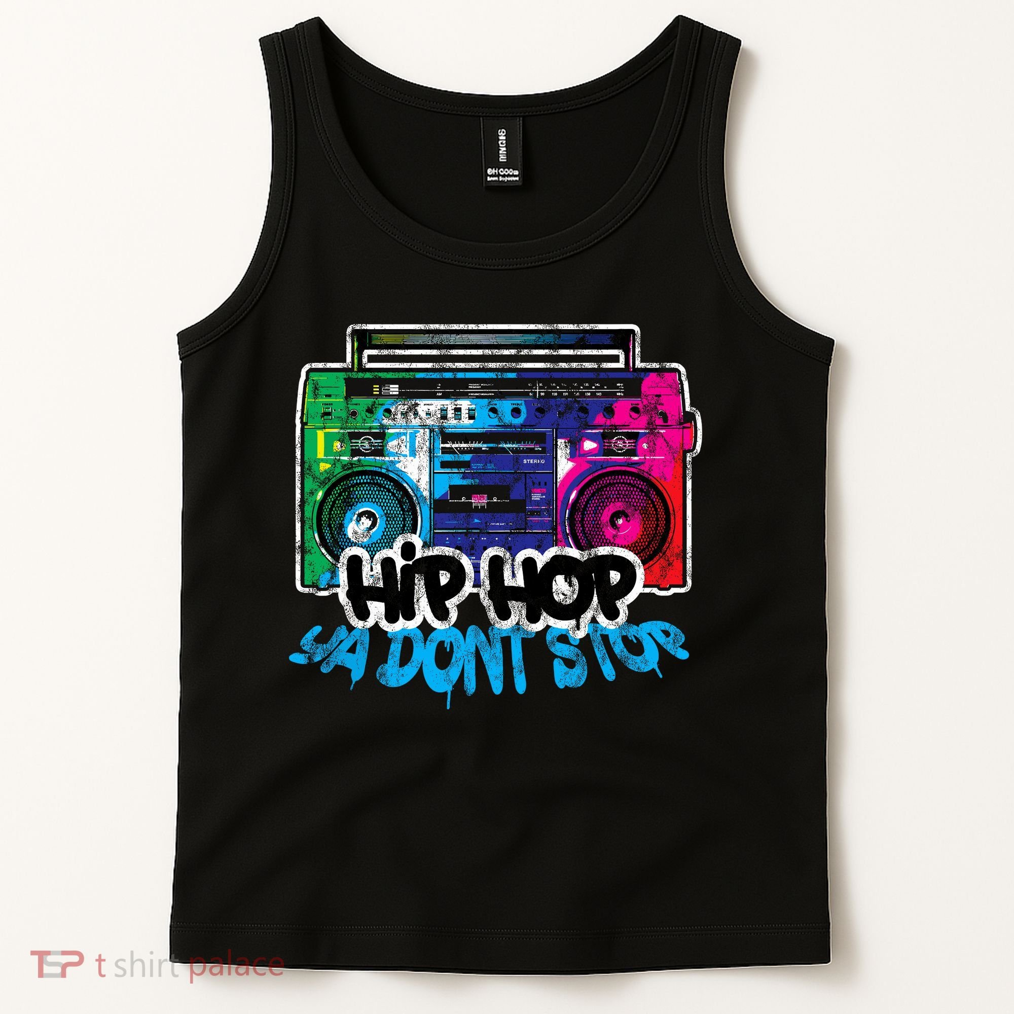 Hip Hop Ya Dont Stop Old School Boombox 80s Tank Top