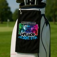 Hip Hop Ya Dont Stop Old School Boombox 80s Golf Towel thumb 2