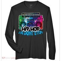 Hip Hop Ya Dont Stop Old School Boombox 80s Zone Performance Long-Sleeve T-Shirt thumb 0