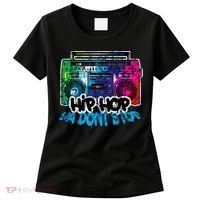Hip Hop Ya Dont Stop Old School Boombox 80s Women's T-Shirt thumb 0