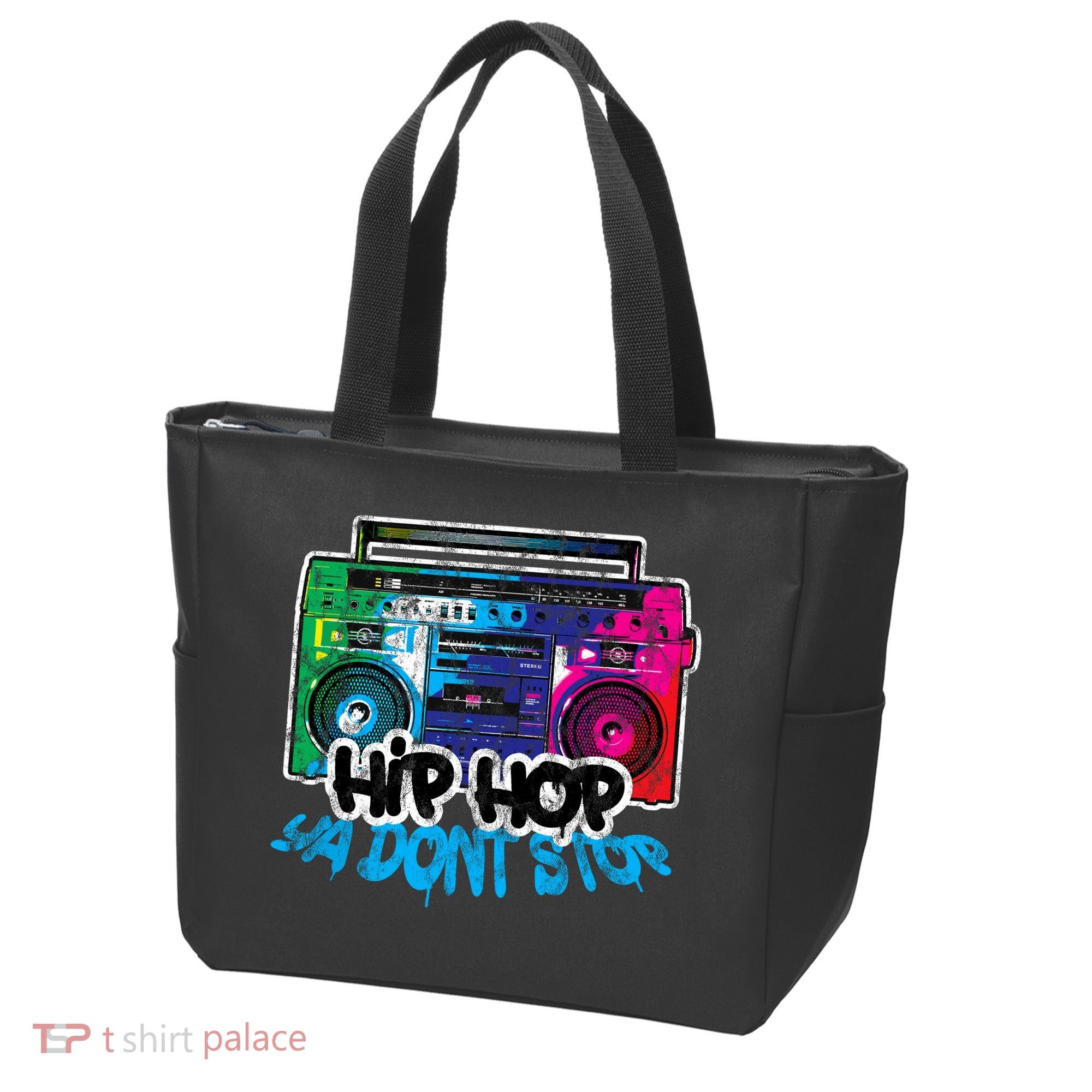 Hip Hop Ya Dont Stop Old School Boombox 80s Tote Bag