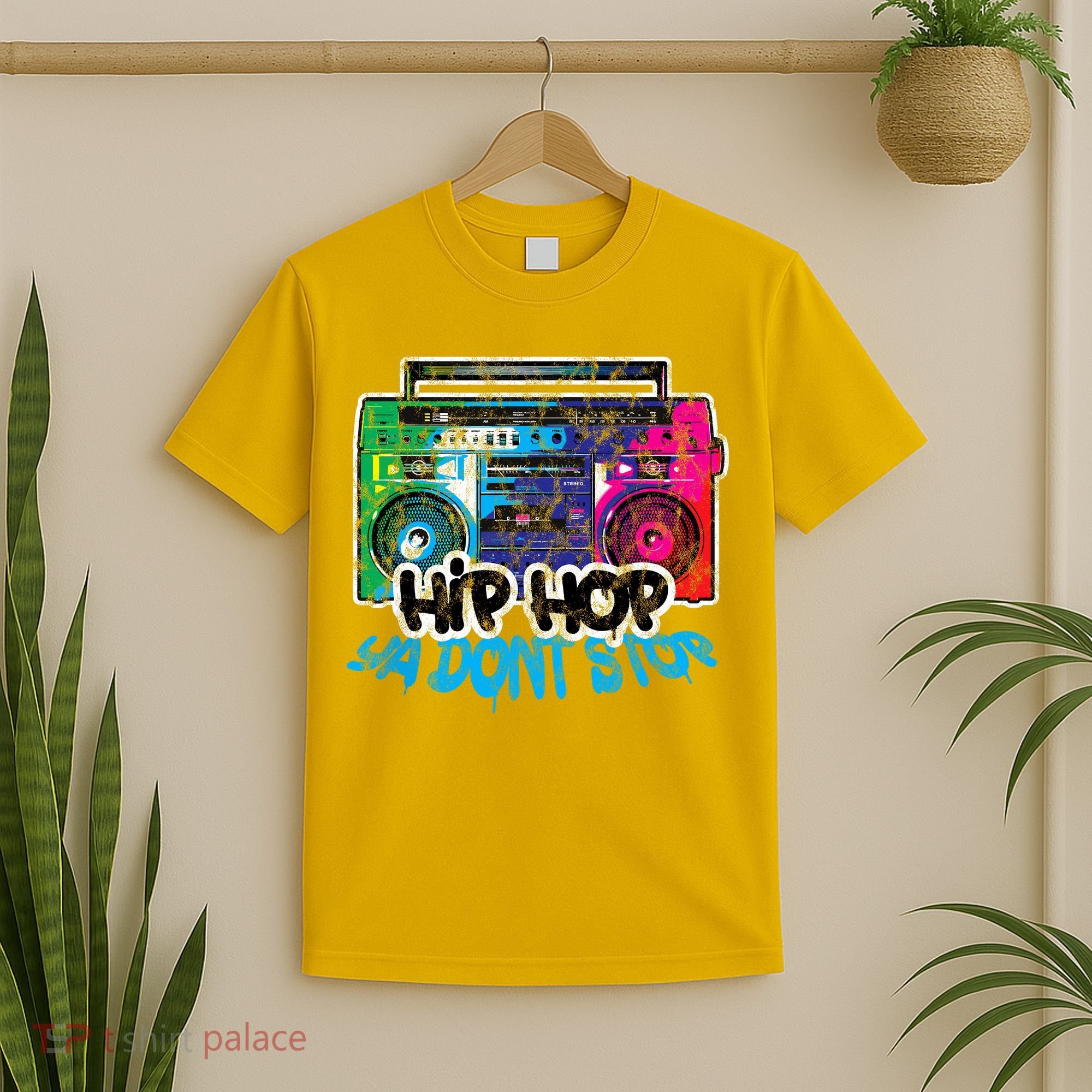 Hip Hop Ya Dont Stop Old School Boombox 80s T-Shirt