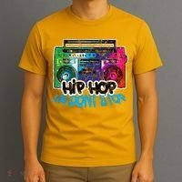 Hip Hop Ya Dont Stop Old School Boombox 80s T-Shirt thumb 3