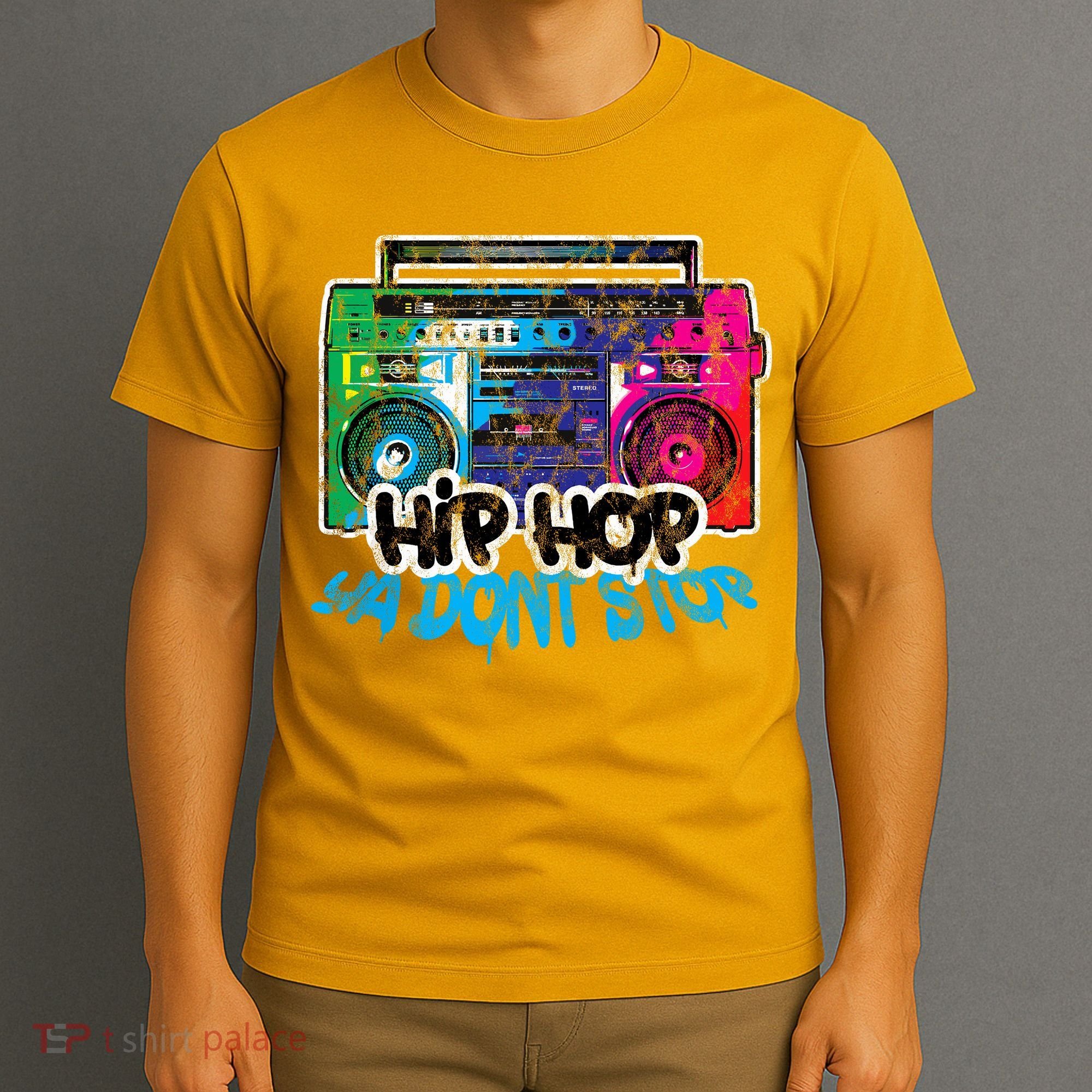 Hip Hop Ya Dont Stop Old School Boombox 80s T-Shirt