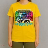 Hip Hop Ya Dont Stop Old School Boombox 80s T-Shirt thumb 4