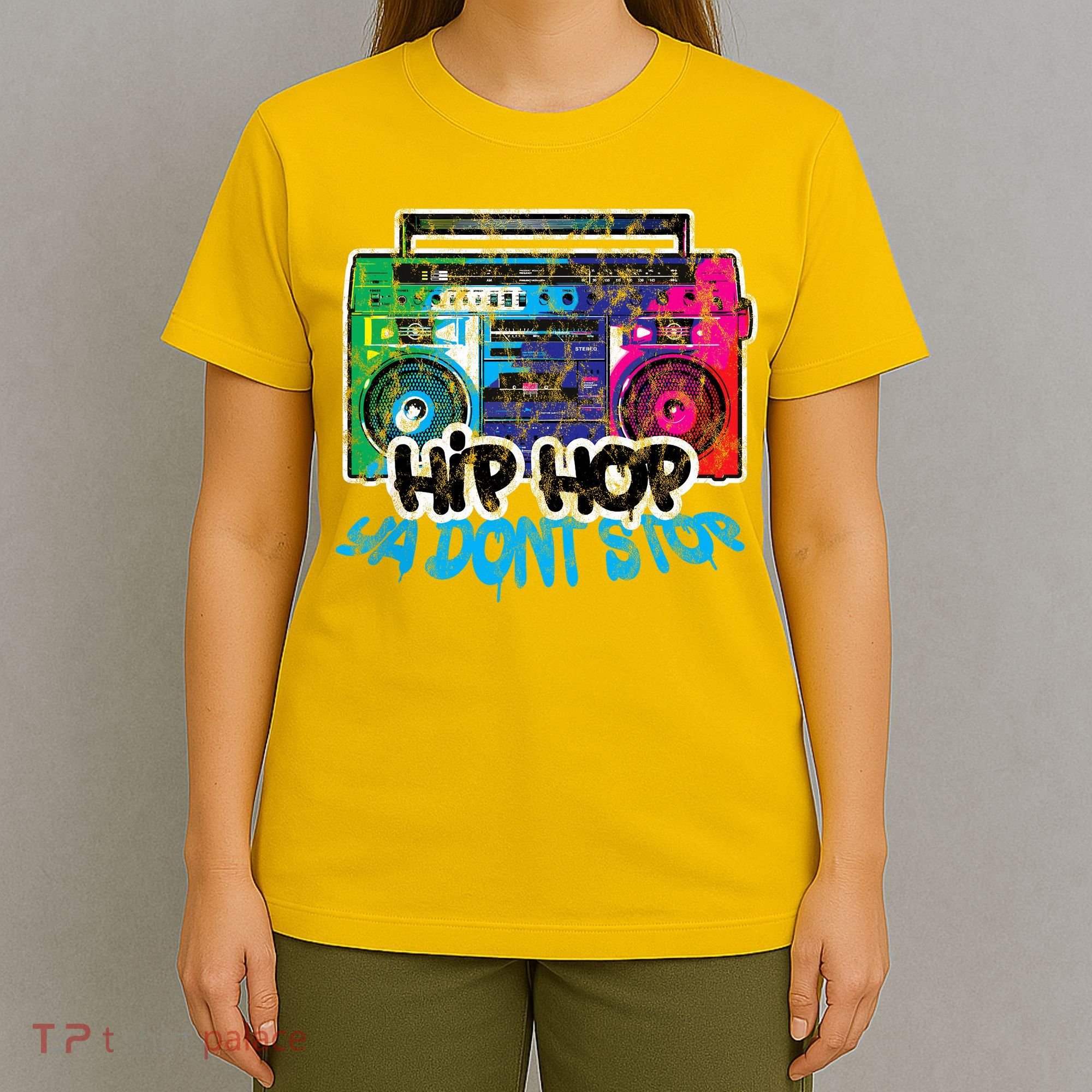 Hip Hop Ya Dont Stop Old School Boombox 80s T-Shirt