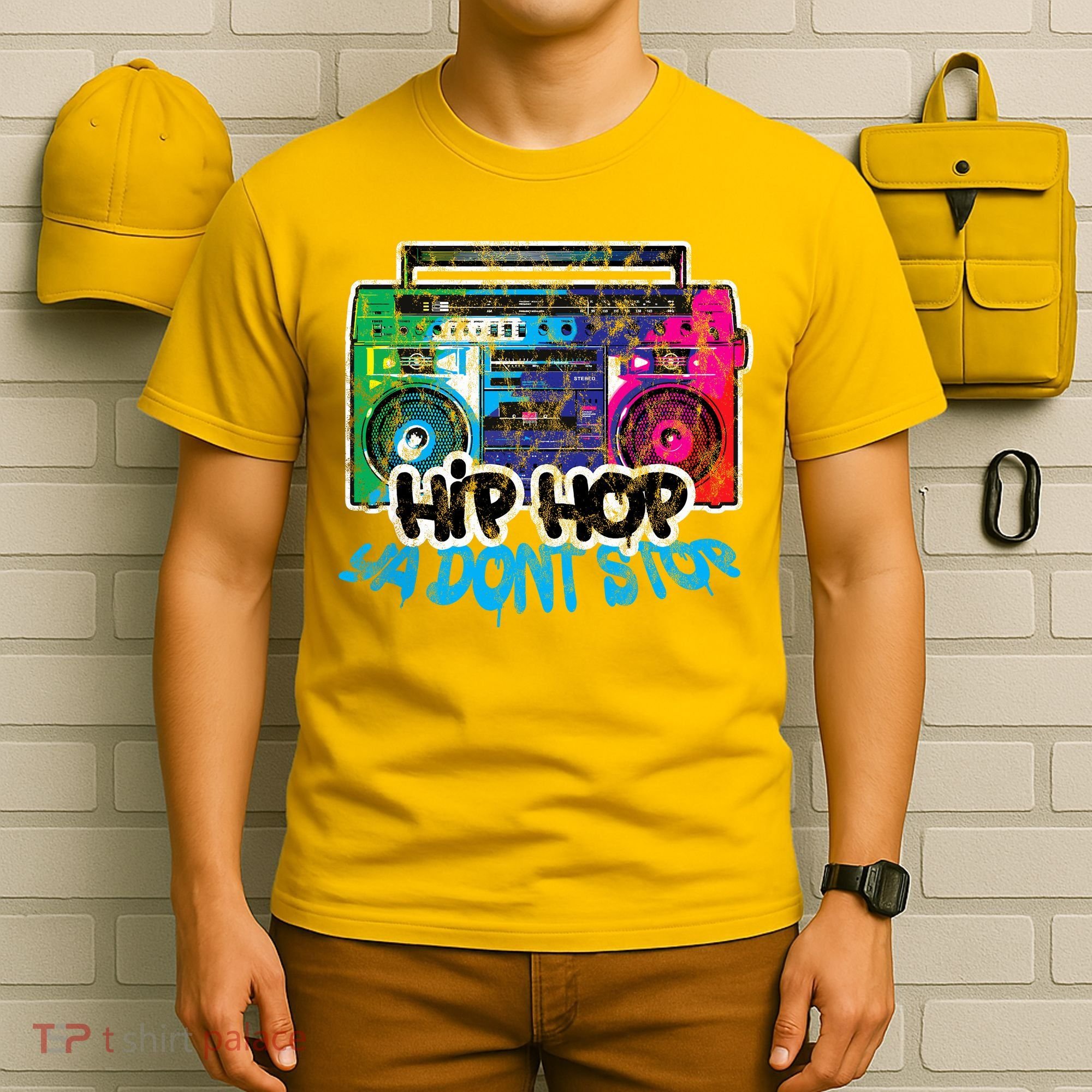 Hip Hop Ya Dont Stop Old School Boombox 80s T-Shirt