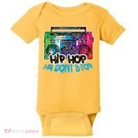 Hip Hop Ya Dont Stop Old School Boombox 80s Baby Bodysuit thumb 0