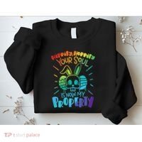Hippity Hoppity your soul is now my property Funny Easter Sweatshirt thumb 2