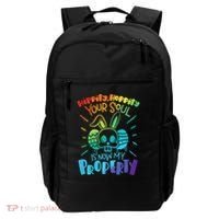 Hippity Hoppity your soul is now my property Funny Easter Backpack thumb 0