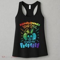 Hippity Hoppity your soul is now my property Funny Easter Women's Tank Top thumb 3