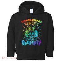 Hippity Hoppity your soul is now my property Funny Easter Toddler Hoodie thumb 0