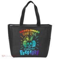 Hippity Hoppity your soul is now my property Funny Easter Tote Bag thumb 0