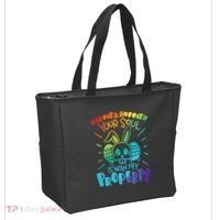 Hippity Hoppity your soul is now my property Funny Easter Tote Bag thumb 2