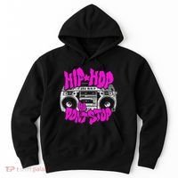 Hip Hop Ya DonT Stop Old School 80s 90s Boombox Breakdance Hoodie thumb 0