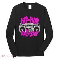 Hip Hop Ya DonT Stop Old School 80s 90s Boombox Breakdance Long Sleeve Shirt thumb 0