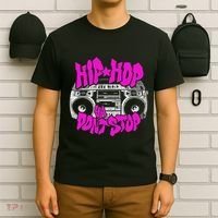 Hip Hop Ya DonT Stop Old School 80s 90s Boombox Breakdance T-Shirt thumb 6
