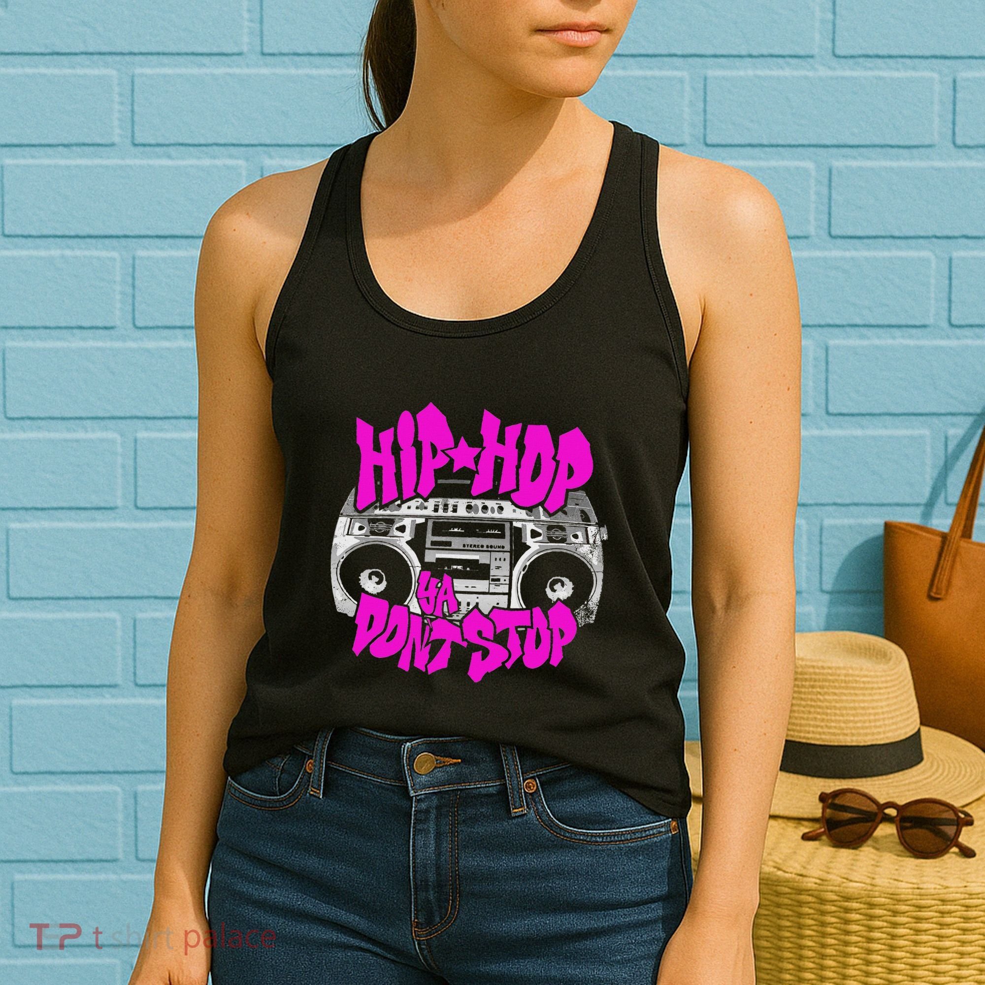 Hip Hop Ya DonT Stop Old School 80s 90s Boombox Breakdance Women's Tank Top