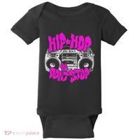 Hip Hop Ya DonT Stop Old School 80s 90s Boombox Breakdance Baby Bodysuit thumb 0