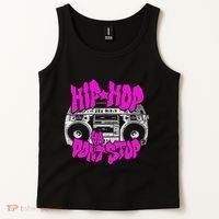 Hip Hop Ya DonT Stop Old School 80s 90s Boombox Breakdance Tank Top thumb 2