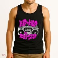 Hip Hop Ya DonT Stop Old School 80s 90s Boombox Breakdance Tank Top thumb 3