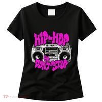 Hip Hop Ya DonT Stop Old School 80s 90s Boombox Breakdance Women's T-Shirt thumb 0