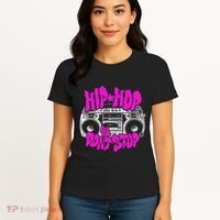 Hip Hop Ya DonT Stop Old School 80s 90s Boombox Breakdance Women's T-Shirt thumb 4
