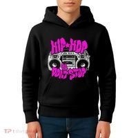 Hip Hop Ya DonT Stop Old School 80s 90s Boombox Breakdance Kids Hoodie thumb 4