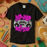 Hip Hop Ya DonT Stop Old School 80s 90s Boombox Breakdance Kids T-Shirt thumb 3