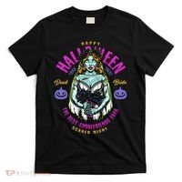 Happy Halloween Zombie Bride Ghoulfriends Zombies Funny T-Shirt thumb 0