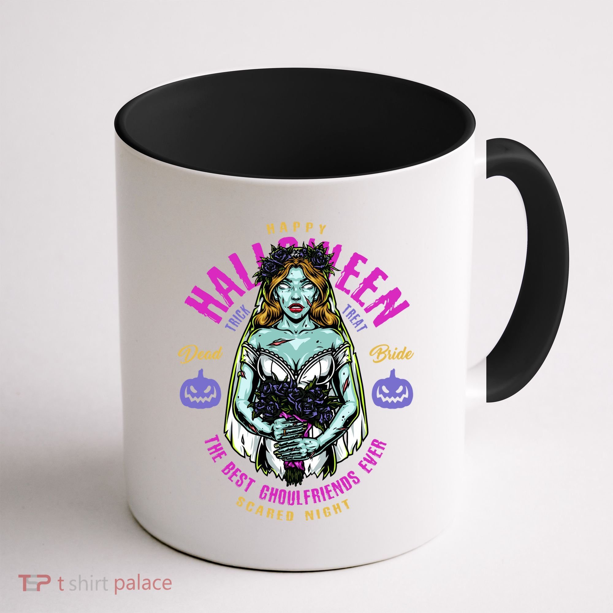 Happy Halloween Zombie Bride Ghoulfriends Zombies Funny Coffee Mug