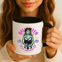 Happy Halloween Zombie Bride Ghoulfriends Zombies Funny Coffee Mug thumb 3