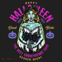 Happy Halloween Zombie Bride Ghoulfriends Zombies Funny Hat thumb 2