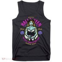 Happy Halloween Zombie Bride Ghoulfriends Zombies Funny Tank Top thumb 0