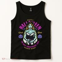Happy Halloween Zombie Bride Ghoulfriends Zombies Funny Tank Top thumb 2