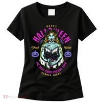 Happy Halloween Zombie Bride Ghoulfriends Zombies Funny Women's T-Shirt thumb 0