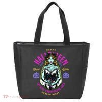 Happy Halloween Zombie Bride Ghoulfriends Zombies Funny Tote Bag thumb 0