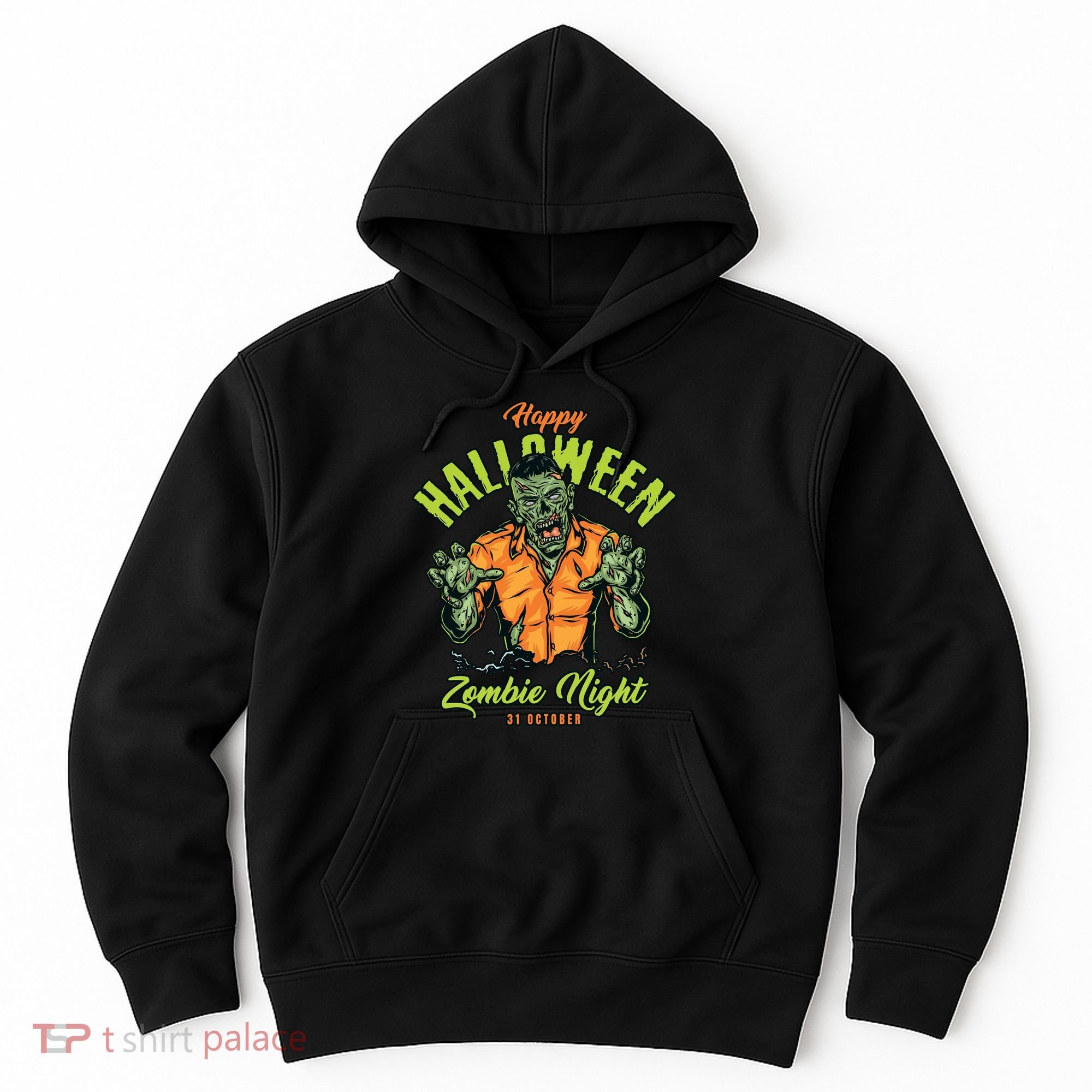 Happy Halloween Zombie Night Hoodie