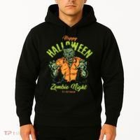 Happy Halloween Zombie Night Hoodie thumb 2