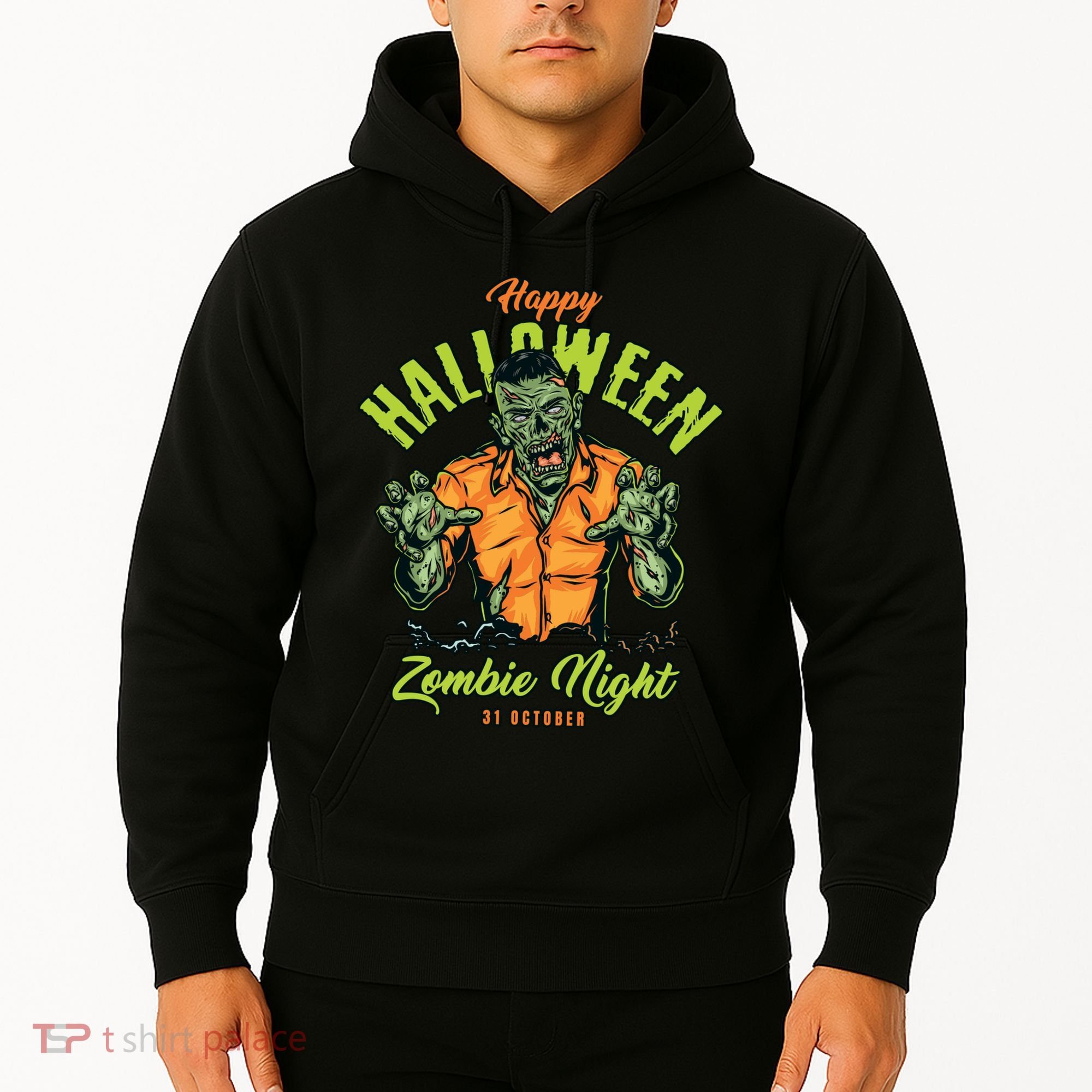 Happy Halloween Zombie Night Hoodie