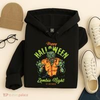 Happy Halloween Zombie Night Hoodie thumb 4