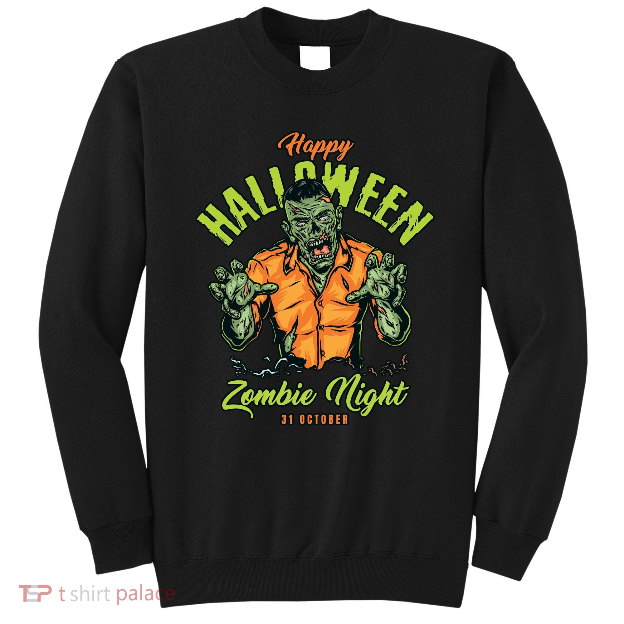 Happy Halloween Zombie Night Sweatshirt