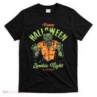 Happy Halloween Zombie Night T-Shirt thumb 0