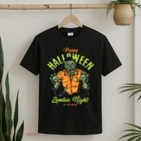 Happy Halloween Zombie Night T-Shirt thumb 2