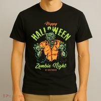 Happy Halloween Zombie Night T-Shirt thumb 3