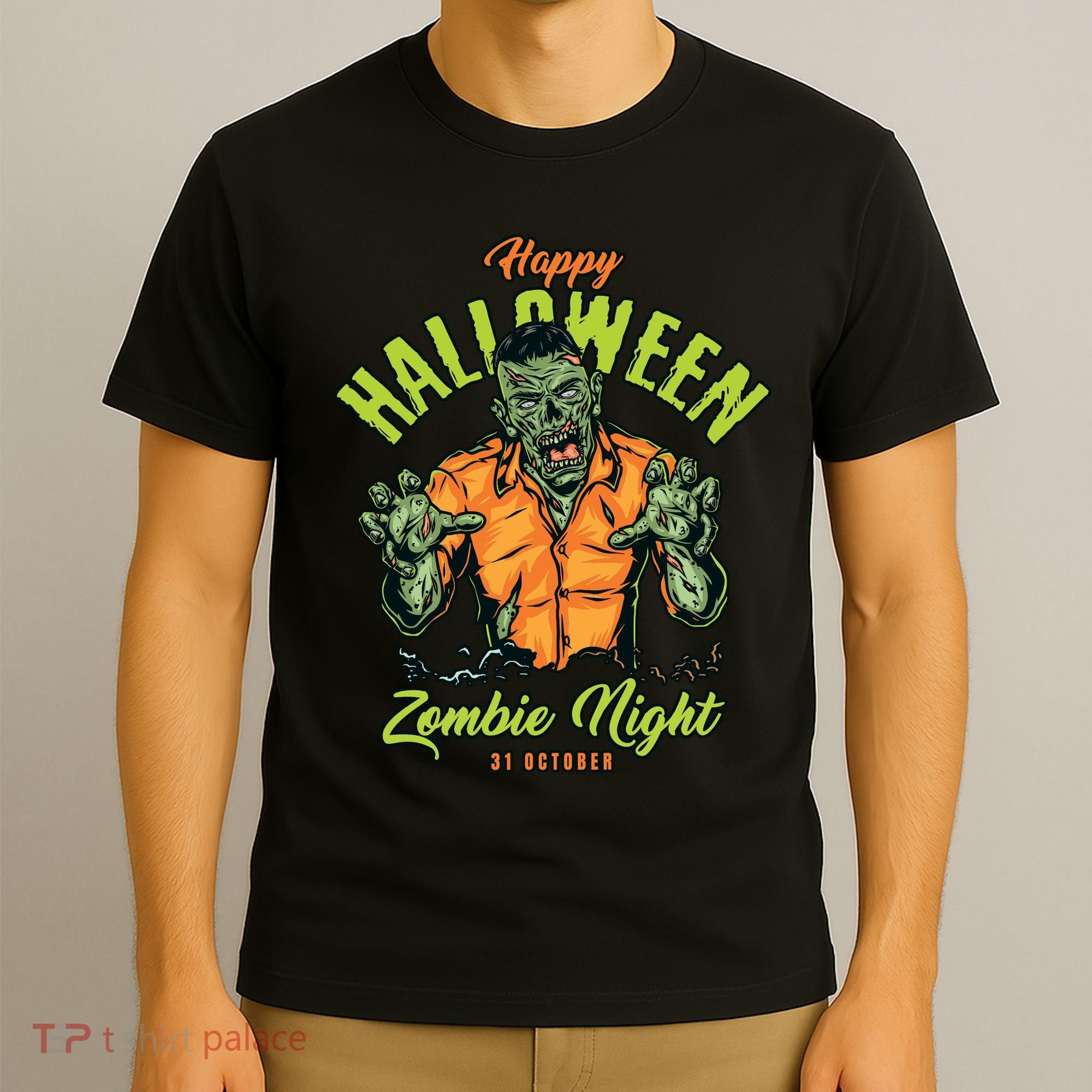 Happy Halloween Zombie Night T-Shirt